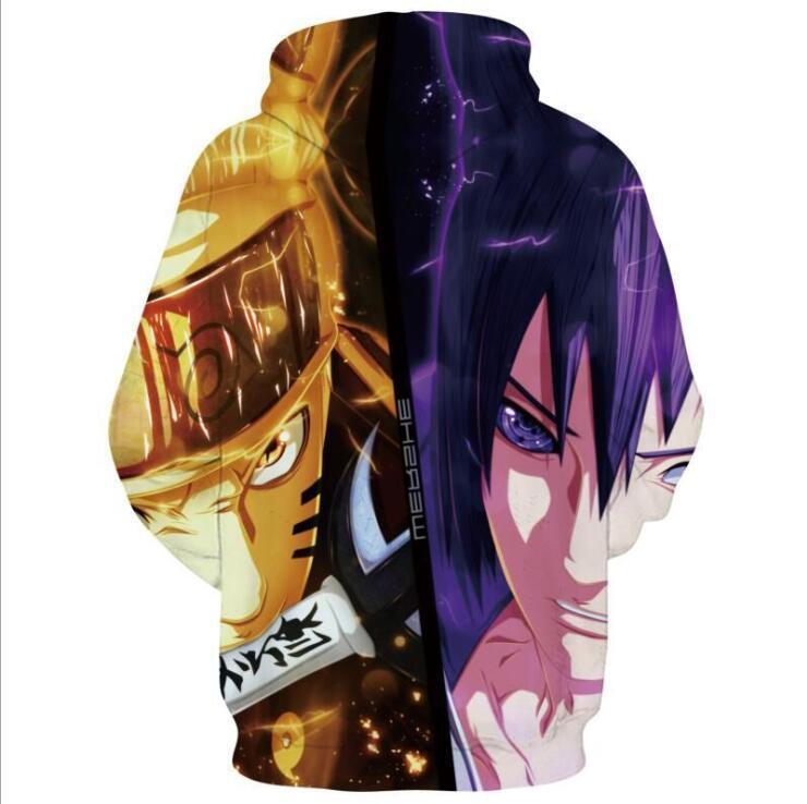 Naruto Hoodie - SasukeVs Naruto Pullover Hoodie CSOS595