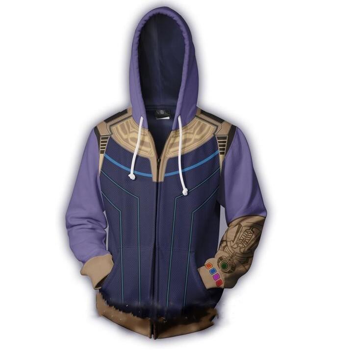 The Avengers Hoodie - Thanos Zip Up Hoodie