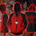 One Piece Hoodie - Portgas D. Ace Zip Up Hoodie CSOS617