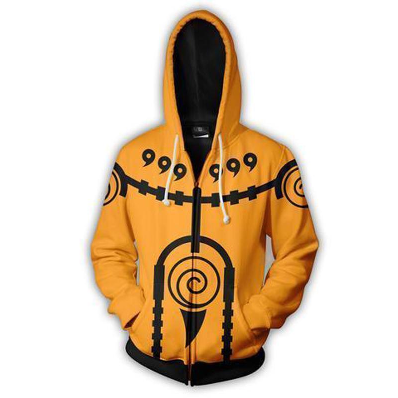 Naruto Hoodie - Kyubi Mood Zip Up Hoodie CSOS621