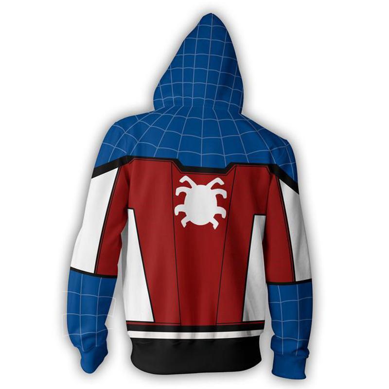 Spider-Man Hoodie - Captain America Zip Up Hoodie CSOS636