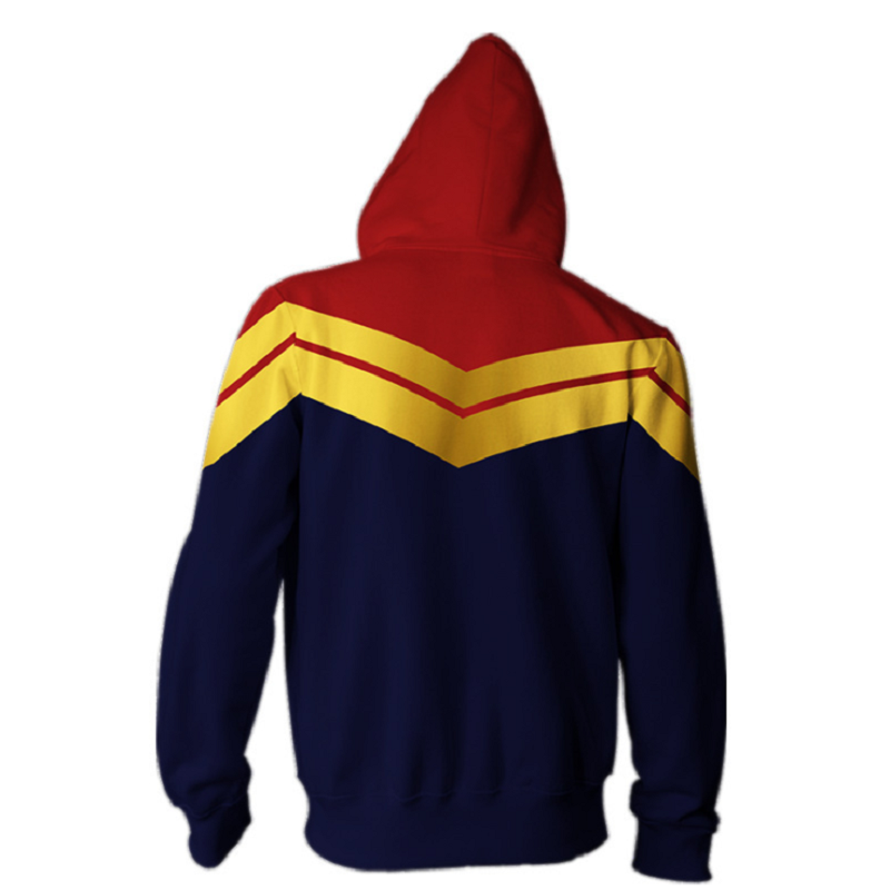 Captain Marvel Hoodie - Carol Danvers Zip Up Hoodie CSOS808