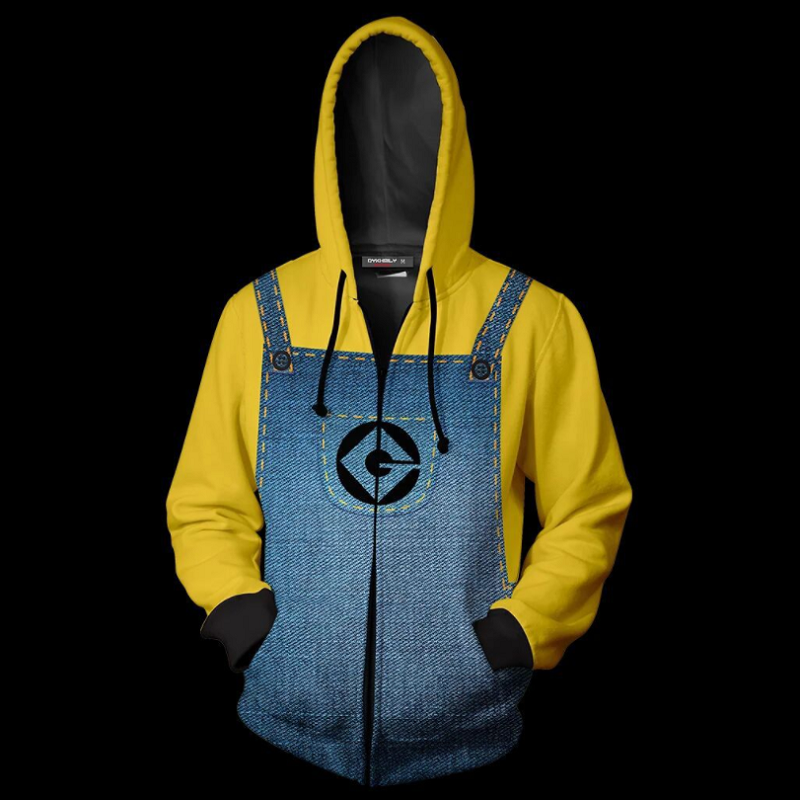 Despicable Me Hoodie - Minions Zip Up Hoodie CSOS827