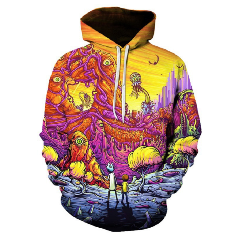 Rick and Morty Pullover Hoodie CSOS856