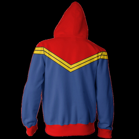 Captain Marvel Hoodie - Carol Danvers Zip Up Hoodie CSOS886