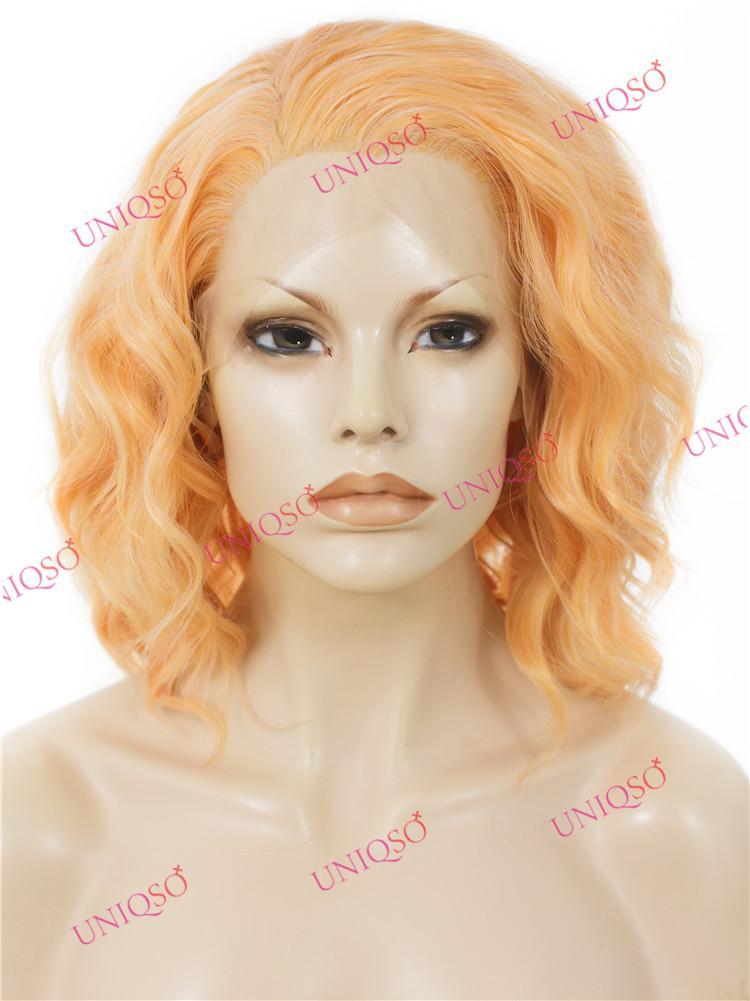 Premium Wig - Peach Tea Lace Front Bob