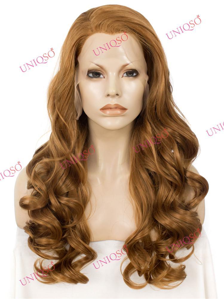 Premium Wig - Toffee-Blonde Romantic Curls Lace Front Wig