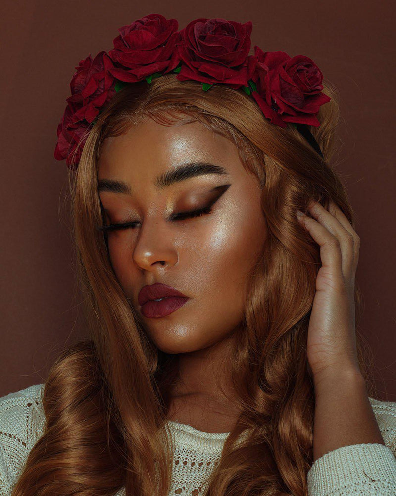 Premium Wig - Toffee-Blonde Romantic Curls Lace Front Wig