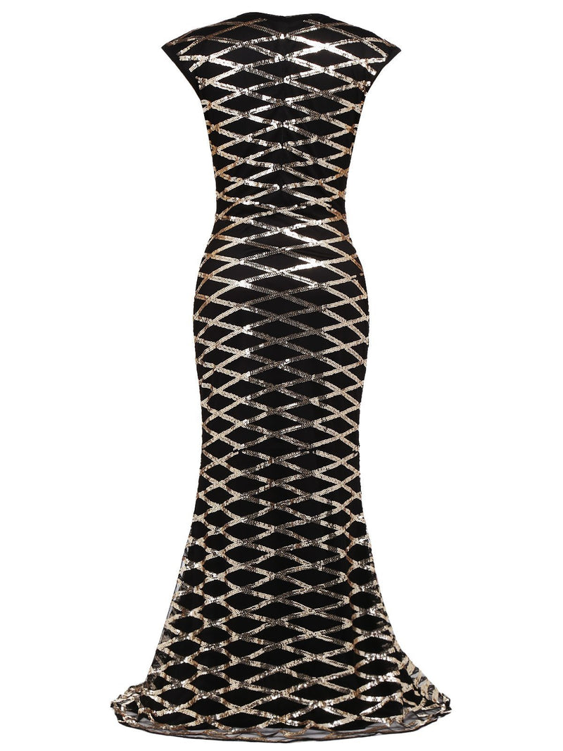 Sequined Fishtail Long Dress