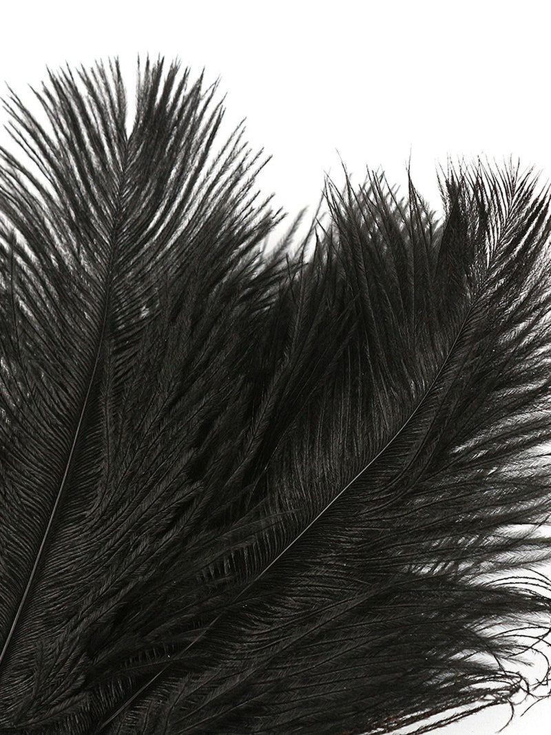 Gatsby's Retro Exaggerated Peacock Feather Hair Accessory