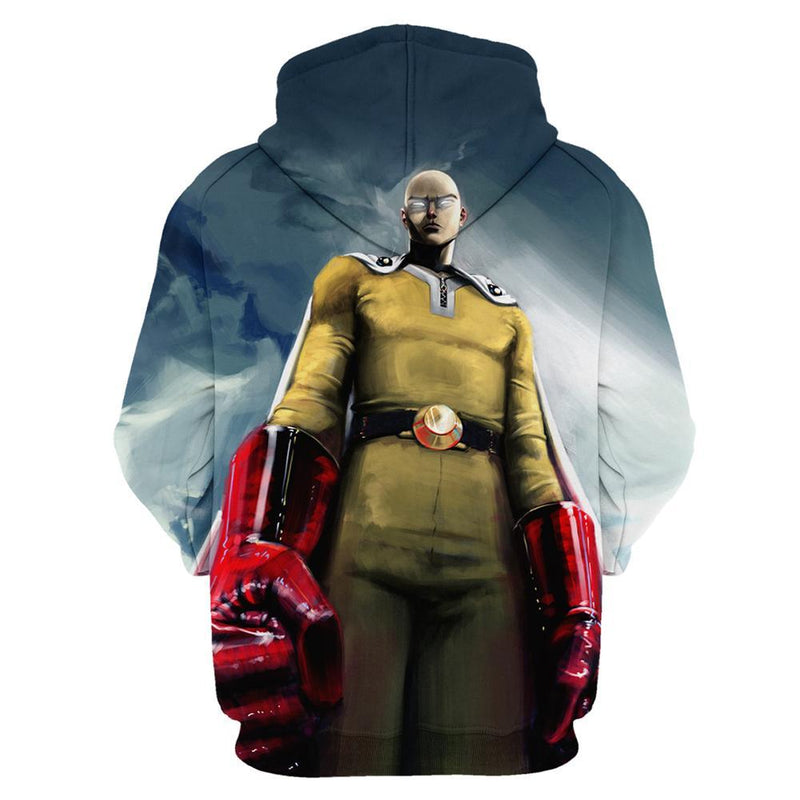One Punch Man Hoodies - Anime Pullover Hooded Sweatshirt CSSO054