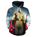 One Punch Man Hoodies - Anime Pullover Hooded Sweatshirt CSSO054