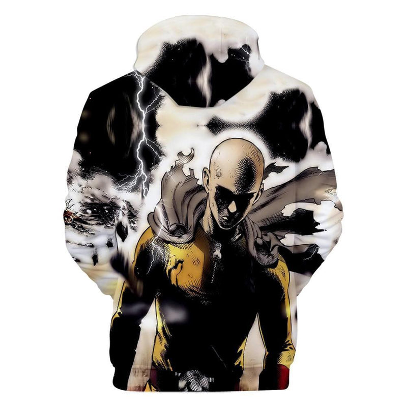 One Punch Man Hoodies - Saitama Drawstring Pullover Hoodie CSSO040