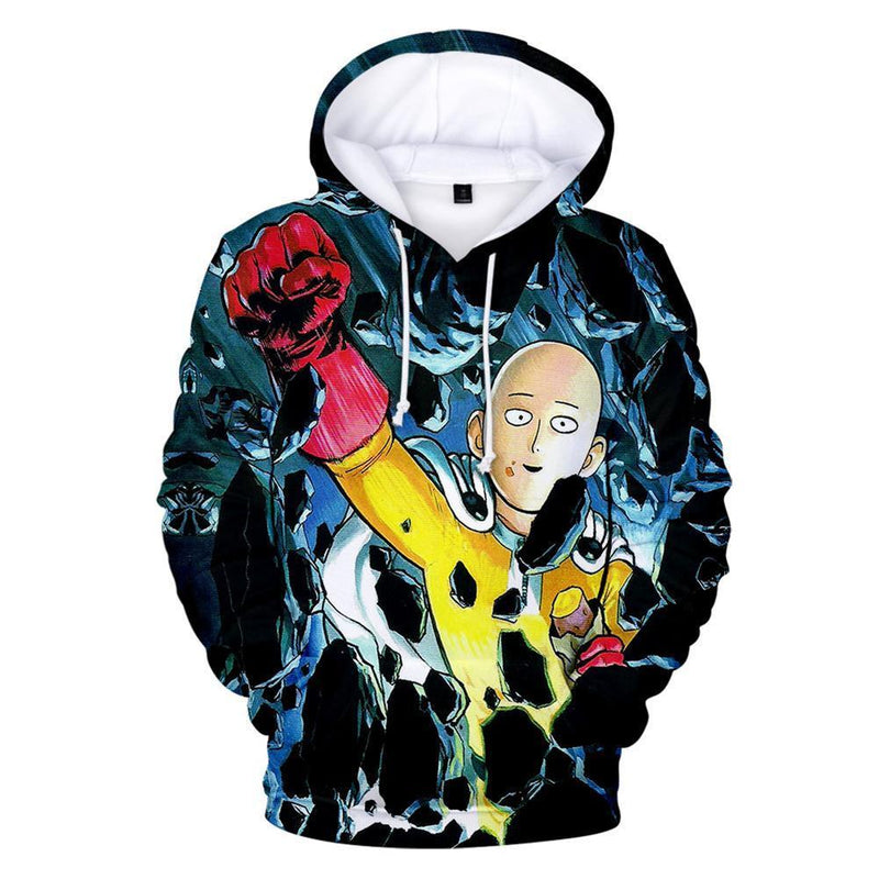 One Punch Man Hoodies - Saitama Pullover Hooded Sweatshirt CSSO039