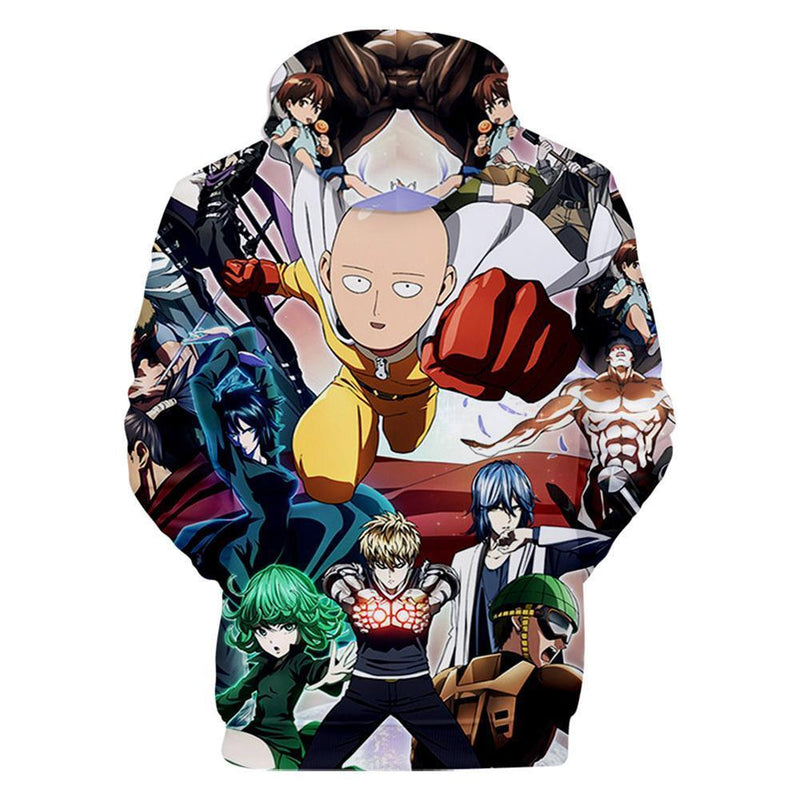 One Punch Man Hoodies - Saitama Pullover Hooded Sweatshirt CSSO037