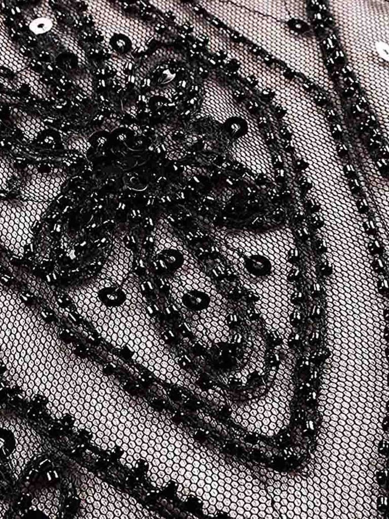 1920 Sequined Chiffon Dress