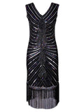 Quality  Braided Sequined Fringed Dress