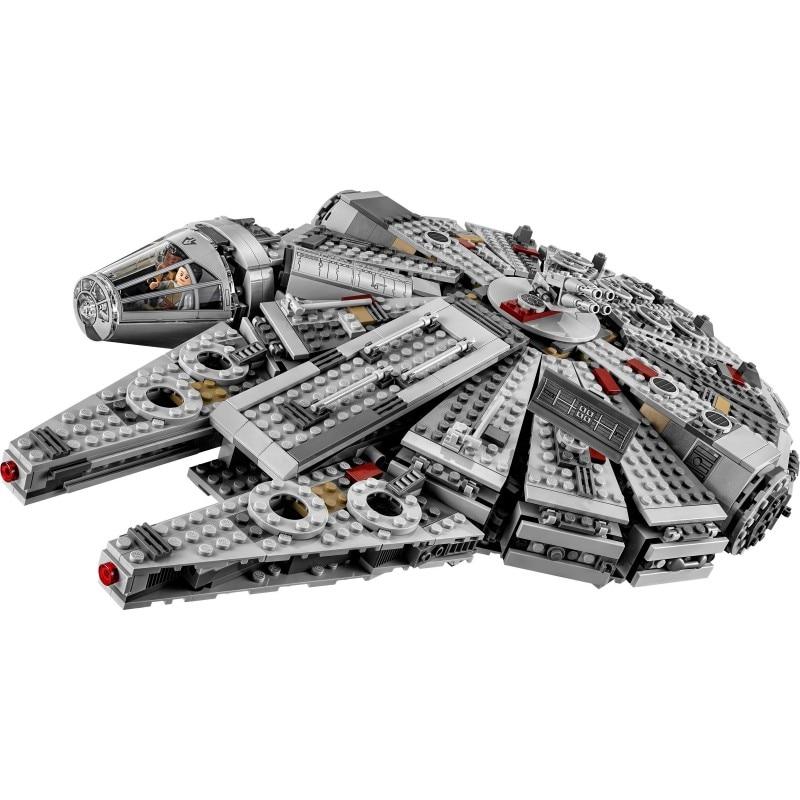 Compatible Legoinglys Star Wars Millennium 05007 Falcon Spacecraft Building Blocks Birthday Gift Toys
