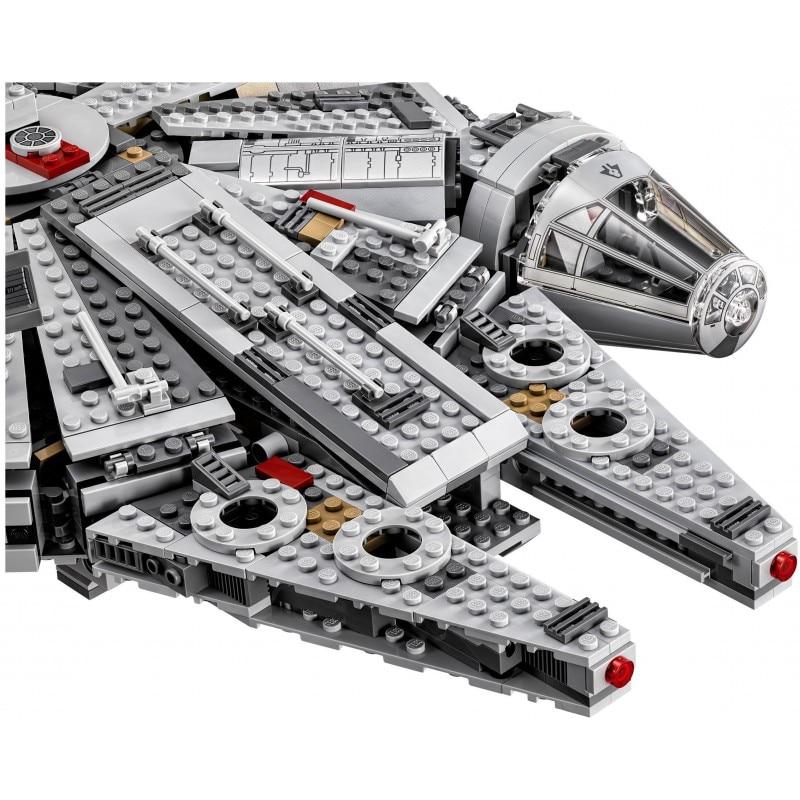 Compatible Legoinglys Star Wars Millennium 05007 Falcon Spacecraft Building Blocks Birthday Gift Toys
