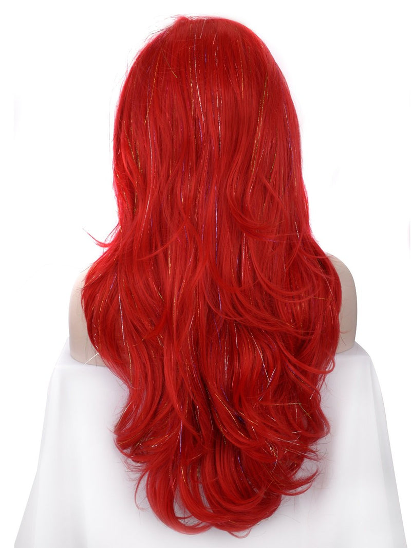 Premium Wig - Poppy Red Layered Lace Front Tinsel