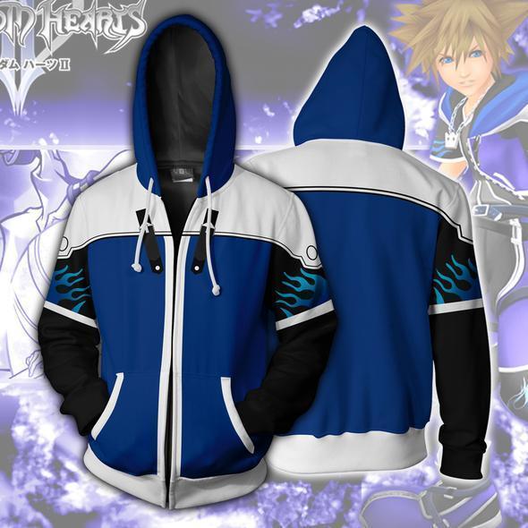 Kingdom Hearts Hoodie - Sora Wisdom Form Zip Up Hoodie CSOS581