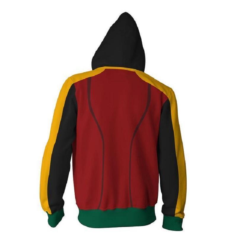 Batman Hoodie - Robin Damian Wayne Zip Up Hoodie CSOS613