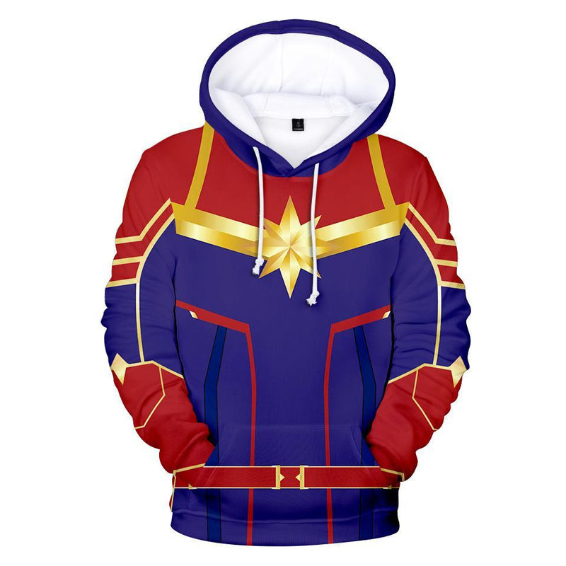 Captain Marvel Hoodie - Carol Danvers Pullover Hoodie CSOS902
