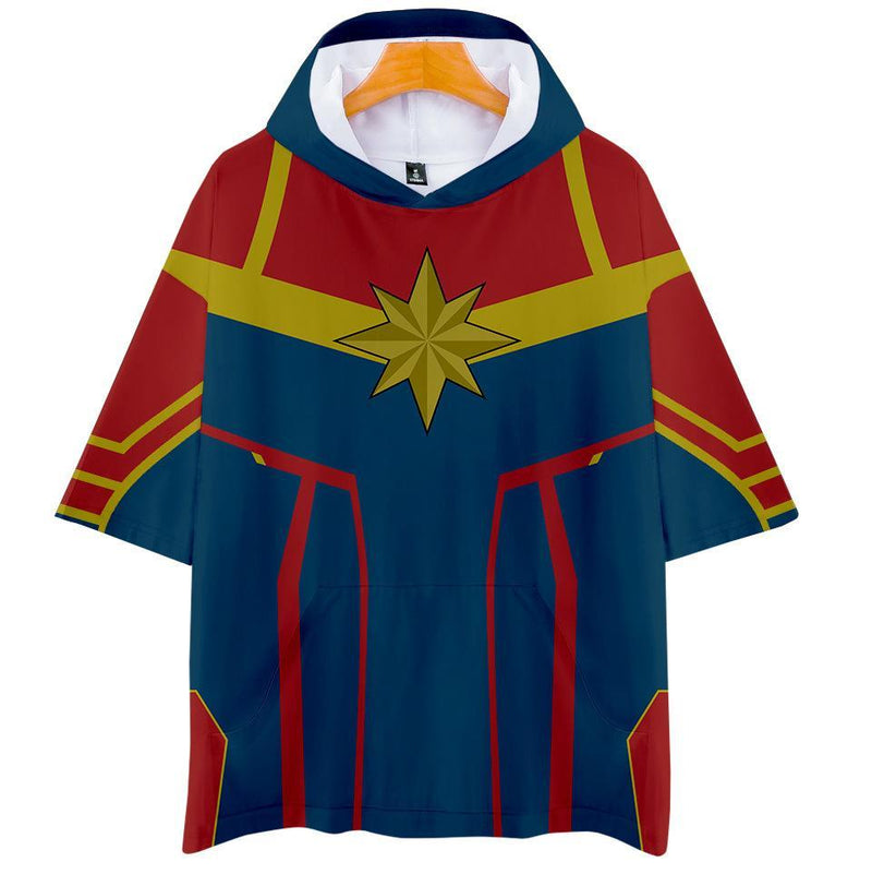 Captain Marvel T-Shirt - Carol Danvers Graphic Hoodie T-Shirt CSOS944
