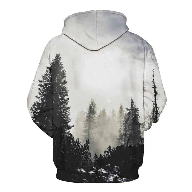 3D Print Hoodie - Harajuku Realistic Pattern Pullover Hoodie CSS019