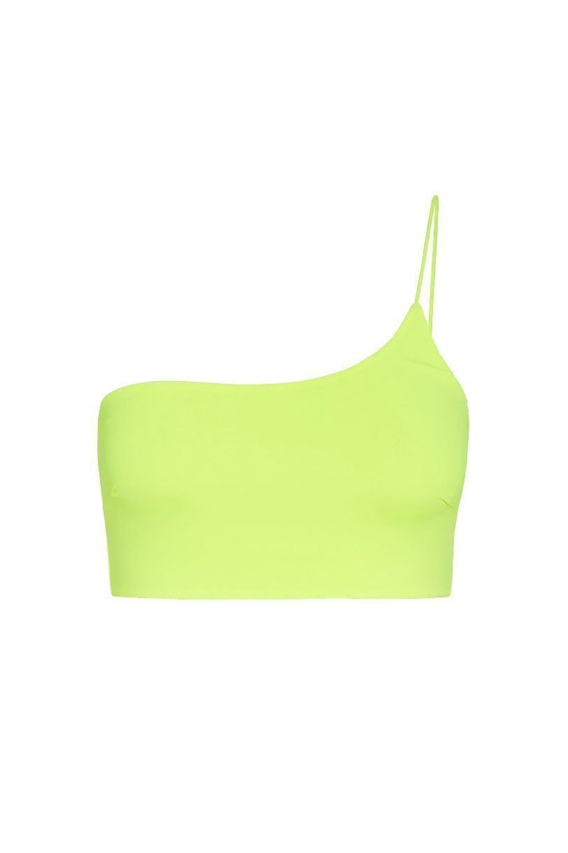 Finley Asymmetric Strap Bikini Bikini Sets Neon Yellow