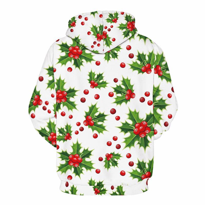 3D Print Hoodie - Christmas Tree Gift Pattern Pullover Hoodie  CSS051