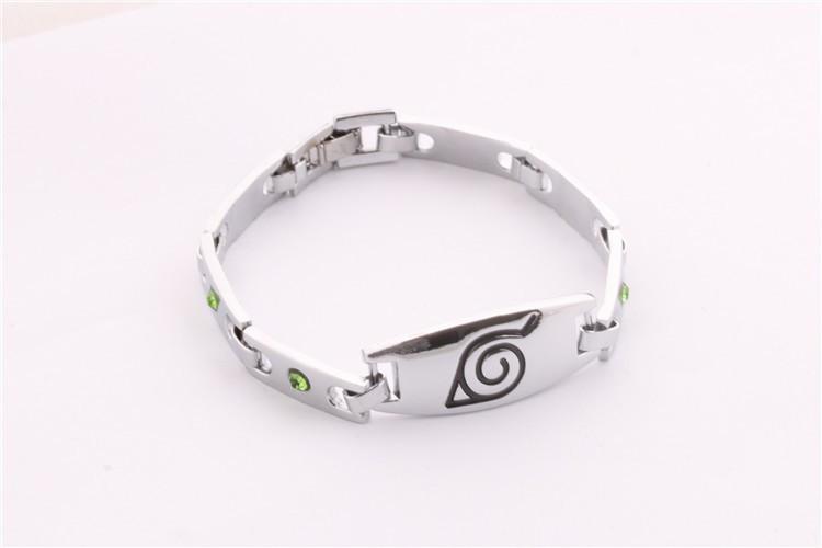 Naruto Bracelet Konoha Symbol Plated Silver