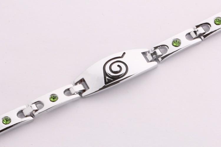 Naruto Bracelet Konoha Symbol Plated Silver