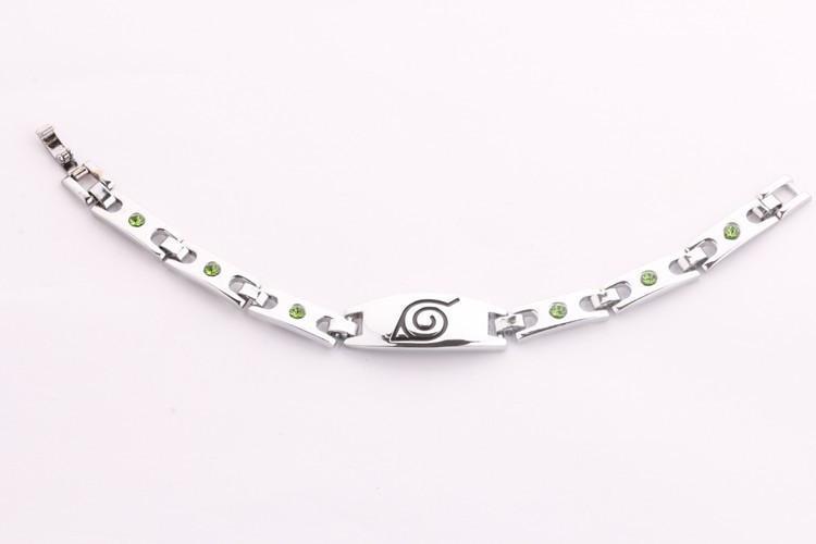 Naruto Bracelet Konoha Symbol Plated Silver