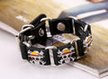 One Piece Bracelets - Leather - Pirate Skull