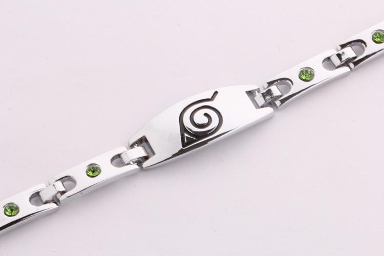 Naruto Bracelet Konoha Symbol Plated Silver