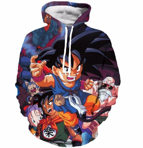 Dragon Ball Z Hooded Sweatshirts Kid Goku