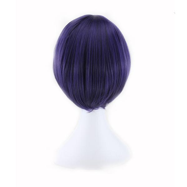 Straight Cosplay Purple Wig - Short Synthetic Hair