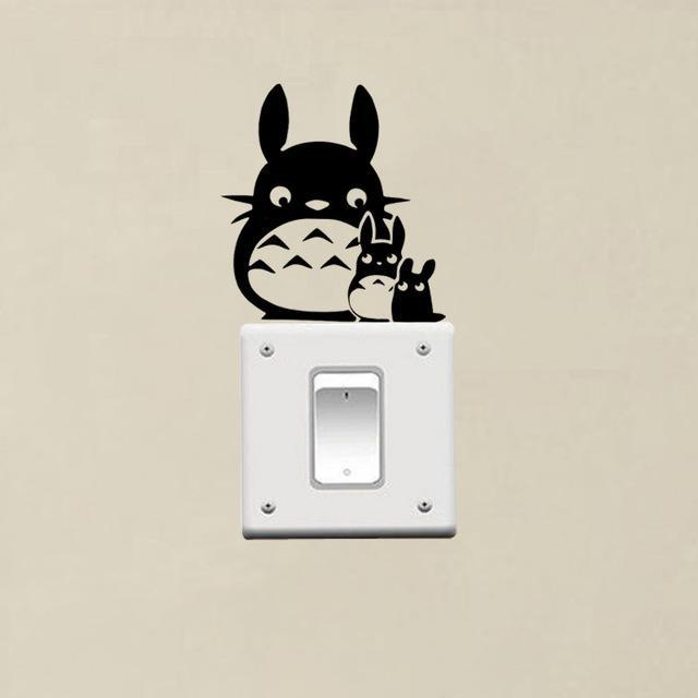 Totoro Mom And Totoro Baby Switch Sticker