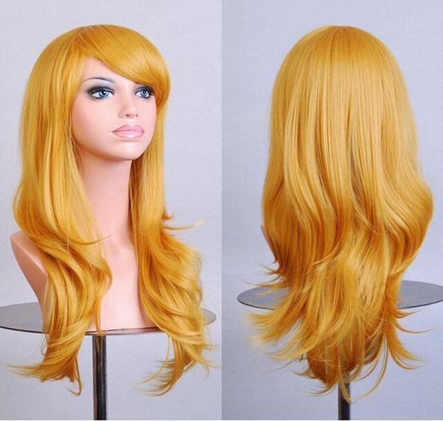 Anime Girl Curly Cosplay Wig 70cm