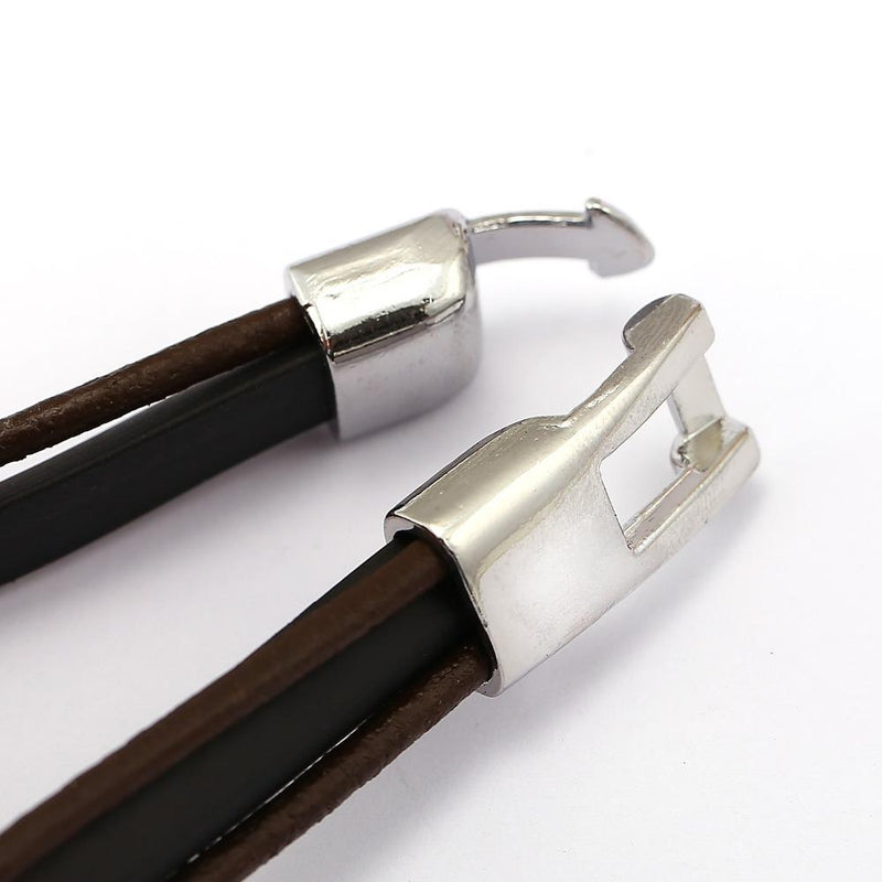One Piece Three Layer Leather Chain Bracelets