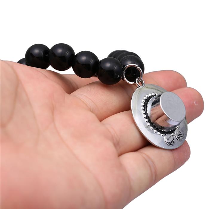 One Piece Bracelet Ace Hat Charm