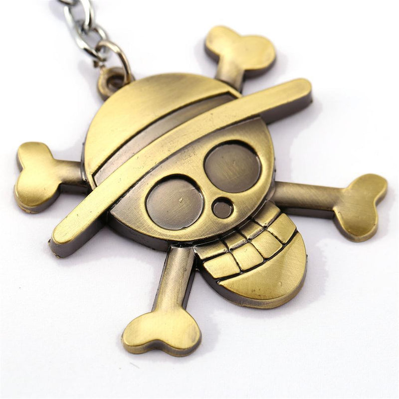One Piece Luffy Straw Hat Copper Keychain