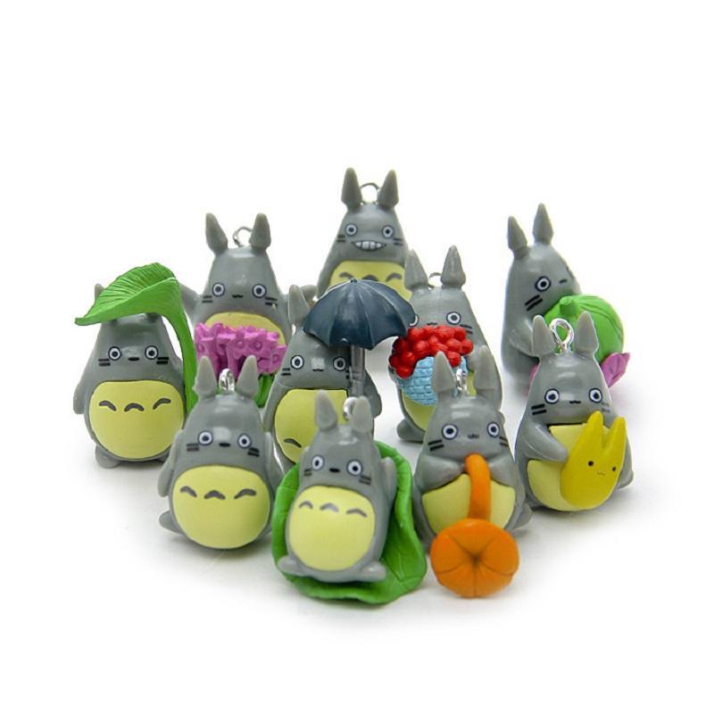 My Neighbor Totoro Figure Umbrella Toys - 10 pieces