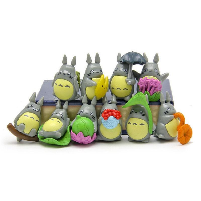 My Neighbor Totoro Figure Umbrella Toys - 10 pieces