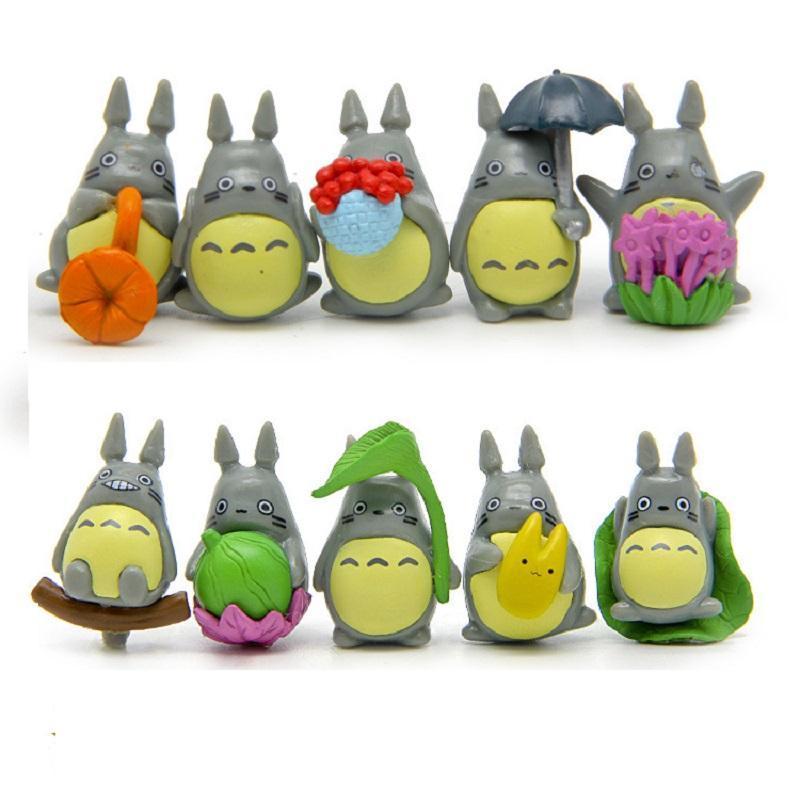 My Neighbor Totoro Figure Umbrella Toys - 10 pieces