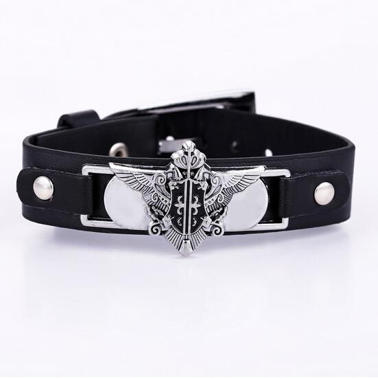 Black Butler Leather Bracelet