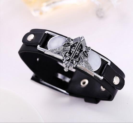 Black Butler Leather Bracelet
