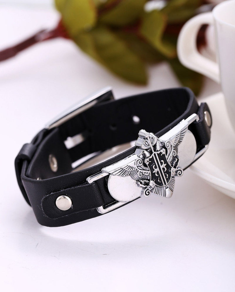 Black Butler Leather Bracelet
