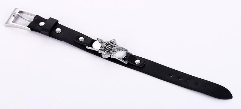 Black Butler Leather Bracelet